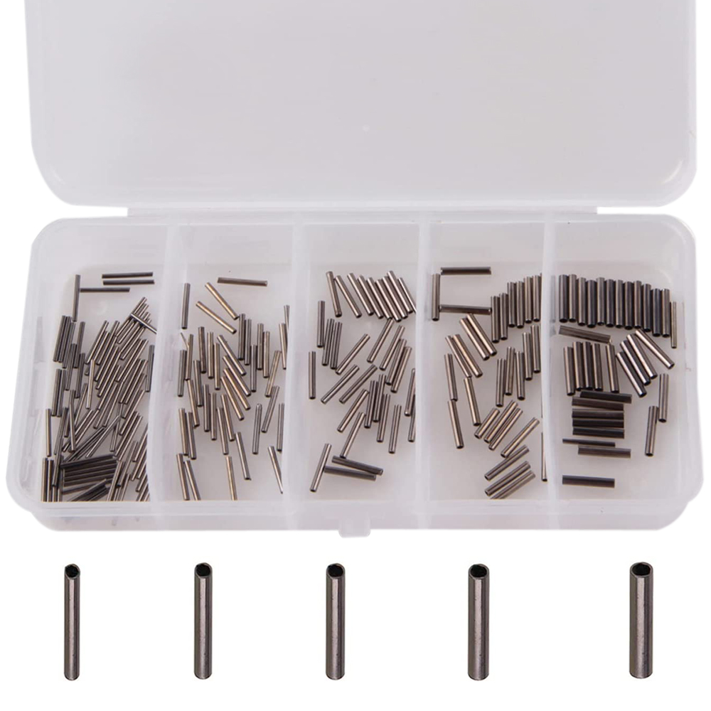 Fishing Line Box - 180 adet/kutu 0.6mm-1.4mm bakır balıkçılık tüp