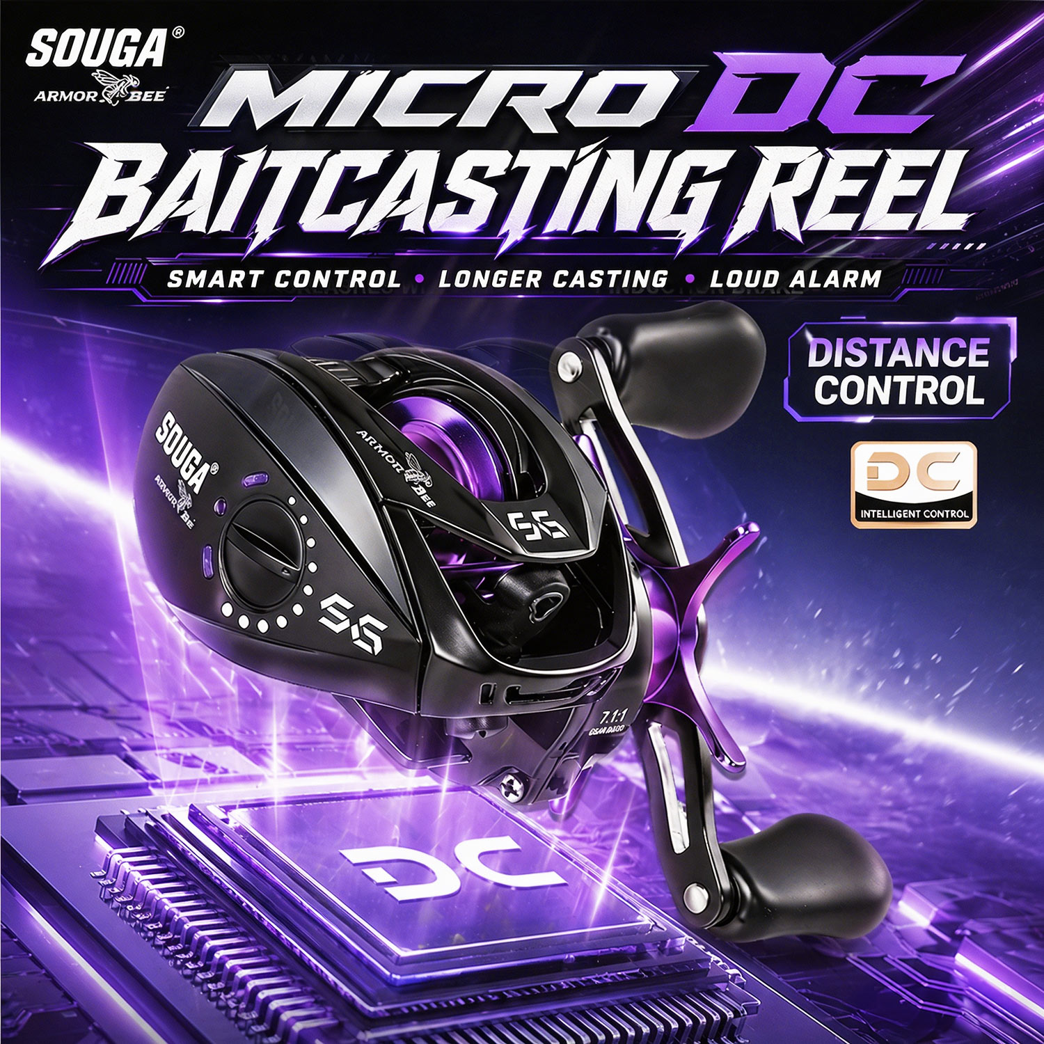 Kastking Reel Zephyr - Sougayilang Mikro DC Elektronik Baitcasting Makarası
