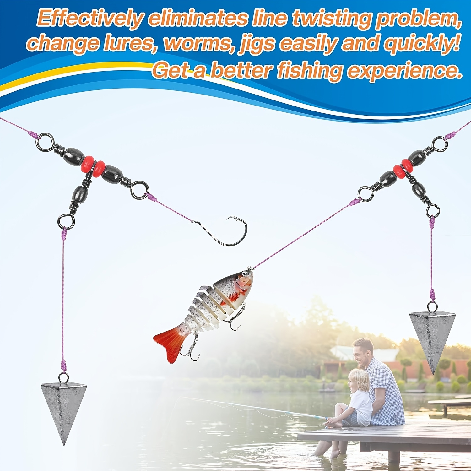 3'lü Üç Yollu Fırdöndüler, Üçl - Monofilament Line incelemesi ve fiyatı
